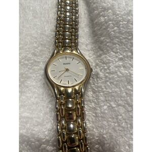 Vintage Suizo Quartz Watch 18K‎ gold plated untested
